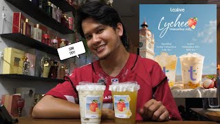TEALIVE LYCHEE OSMANTHUS JELLY 🍓🧋 | TRY 2 MENU BARU! Milk Tea vs Sparkling Tea | Review Jujur ! 