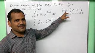 Fourier transform - unit impulse or dirac delta function - signals and systems
