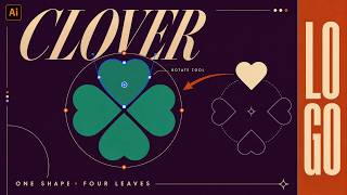 Four Leaf Clover Logo | Adobe Illustrator Logo Design Tutorial screenshot 4