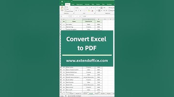Convert Excel to PDF #excel