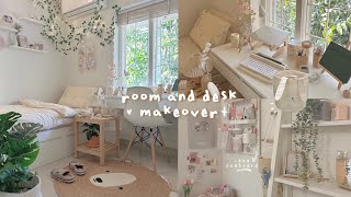 aesthetic room \& desk makeover 2023 ♡🧸🪴pinterest inspired