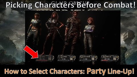 How to Swap Characters In & Out for Combat! Setting Party Line Up in Clair Obscur: Expedition 33!
