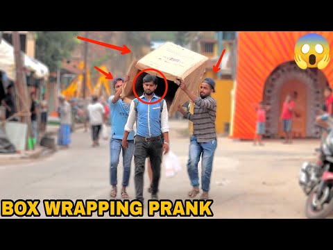 Box Wrapping People Prank! - Best Pranks Of 2022 || MOUZ PRANK