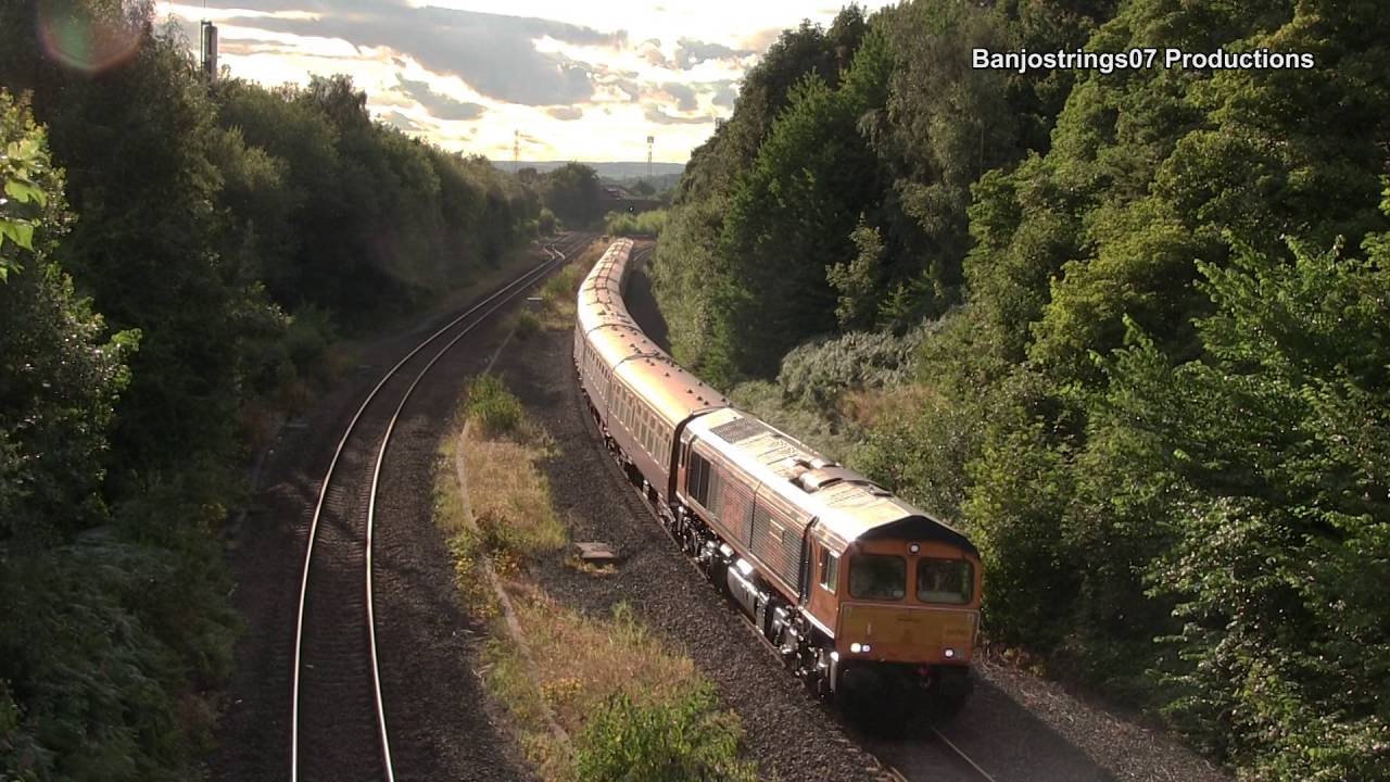 class 66 passenger workings GBRf Staff Railtour - 66760 & 66754 1Z25 30/07/2016