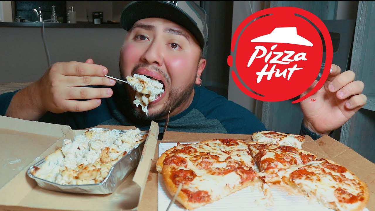 Pizza Hut PASTA & PIZZA MUKBANG YouTube