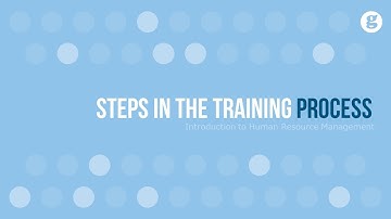 Steps in the Training Process