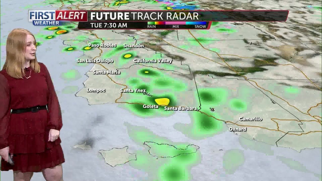 Off and on rain showers will continue on Tuesday - YouTube