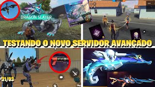 NOVA ATUALIZAÇÃO OB44 DO FREE FIRE E SUAS NOVIDADES! TESTANDO O NOVO SERVIDOR AVANÇADO POR COMPLETO!