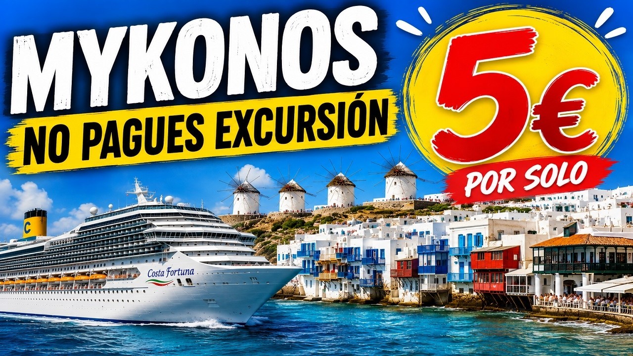 MYKONOS por SOLO 5€ 🚢 La Mejor Excursión para Cruceristas (2026)