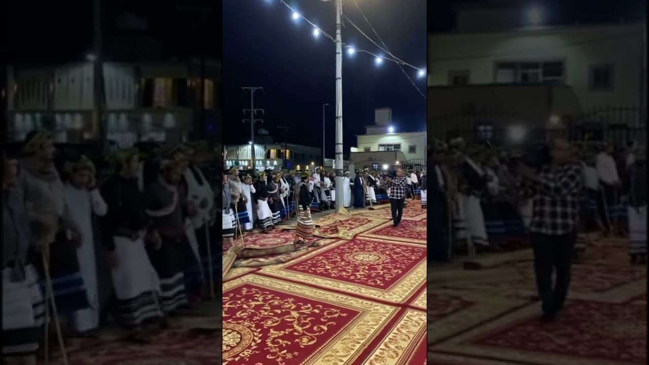 ترحيب بني ماجور شهران بالضيوف في زواج سلطان جابر ال دغلان