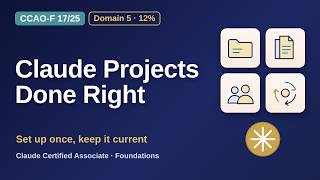 CCAO-F 17/25: Configuring and Maintaining Claude Projects | Claude Certified Associate Foundations