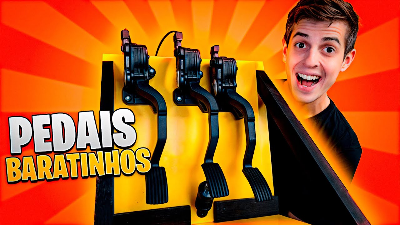 FIZ OS PEDAIS DO SIMULADOR BARATINHO