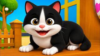 Meow Meow Goes The Cat Meow Meow Meow Hindi Rhymes For Kids Nursery Rhymes - Riya Rhymes