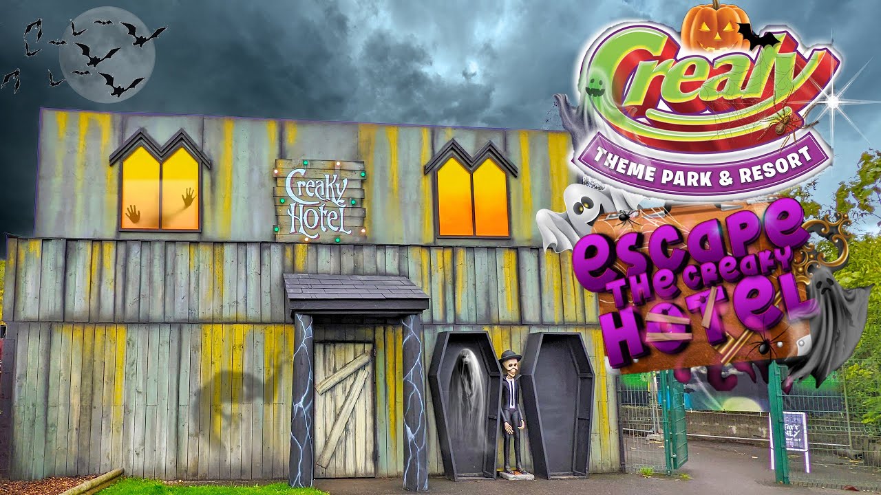 Escape the Creaky Hotel SpookFest Crealy Theme Park (Oct 2022) [4K