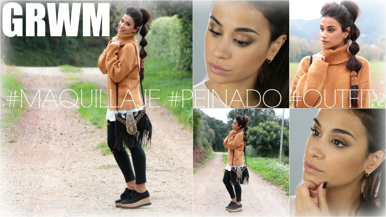 GET READY WITH ME// MAQUILLAJE, PEINADO Y OUTFIT para invierno