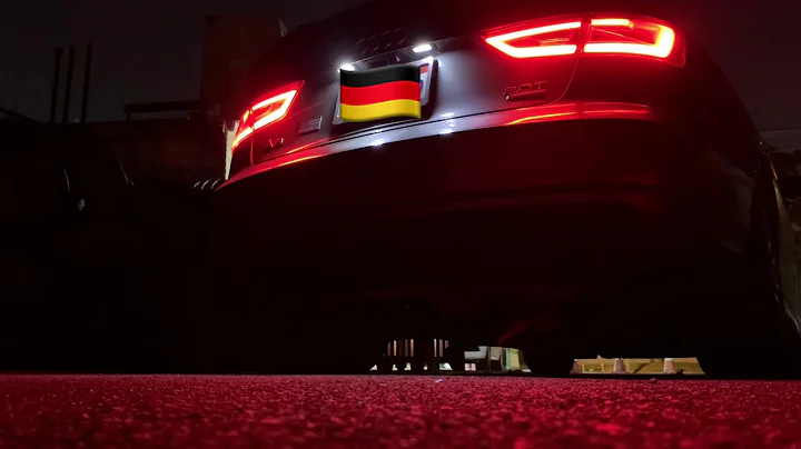 Audi A3 8V 2.0T 3” straight pipe with 2.5” cherry bomb