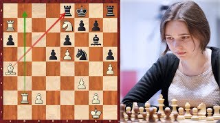 Мария Музычук ГРОМИТ Александру Горячкину в защите Каро-Канн! Турнир Претенденток 2019. Шахматы
