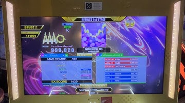 [DDR A3] GROOVE 04 (ESP-16) 999,820 PFC