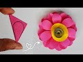 How To Make Simple Beautiful Paper Flower | Craft Paper Easy Flower Making Step By Step