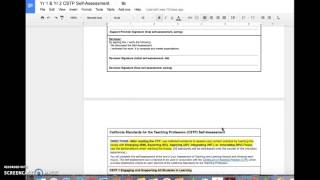 Year 1 & 2 CSTP Self-Assessment