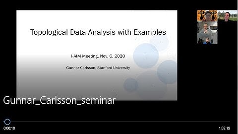 I-AIM Seminar 3 (Gunnar Carlsson): Topological data analysis (TD) and applications
