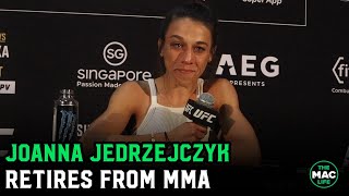 Joanna Jedrzejczyk retires from MMA: 