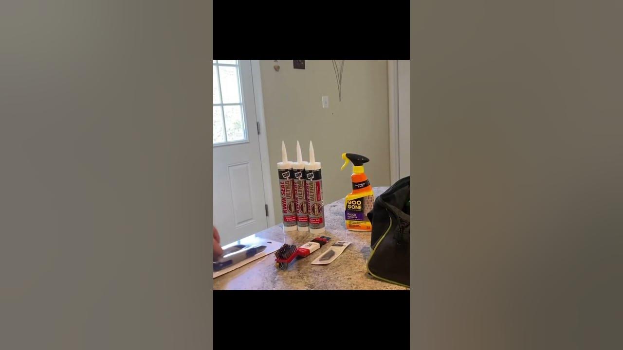 The Art of Removing Old Shower Caulk diy caulking YouTube