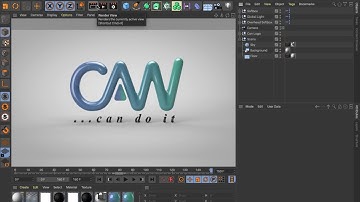 How to Create 3D Logo Animation with Cinema 4D Part 1 - Modeling, Material, Lighting & Animation
