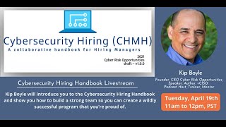 Cybersecurity Hiring Handbook Livestream