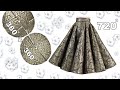 DOUBLE CIRCLE SKIRT ❤️ Umbrella skirt cutting | Falda doble circular larga