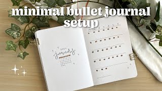 minimal bullet journal setup for january 2024  minimal bullet journal inspiration for beginners