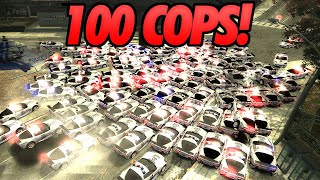 I Tried to Escape 100 Cops in NFS Most Wanted...