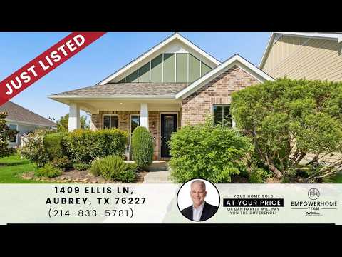 1409 Ellis Ln, Aubrey, TX home video tour