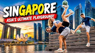 SINGAPORE 🇸🇬 We visited Sentosa 🏝️ Cable Car 🚡 Gardens by the Bay 🌺 with our football ⚽️ #singapore