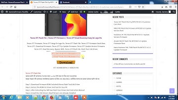 Tecno CF7 Flash File Frp MT6739 Android 8 1 0 Customer Care Rom