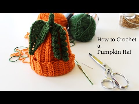 How to Crochet a Pumpkin Hat | 0-3 months baby hat | Crochet Pumpkin
