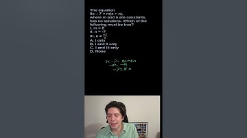 This SAT Algebra Problem Stops 90% of Students #satprep #trick