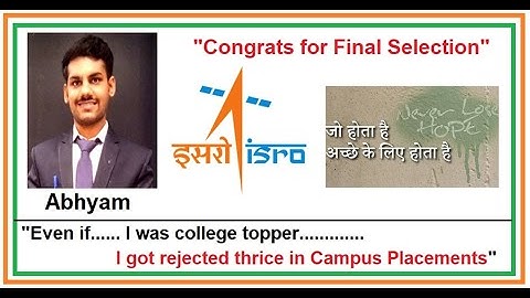 ISRO Final Selection | Dayalbagh Educational Institute  Agra   | ISRO Interview   Experience |