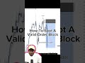 Spotting A Valid ORDERBLOCK!!