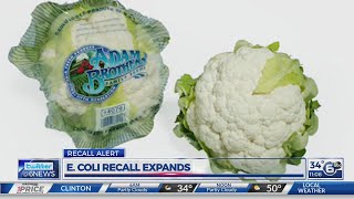 E.coli Recall Expands