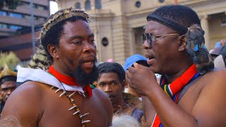 Some Funny moments In Hilbrow As Zulus Drinks Intelezi To Gain Some Power