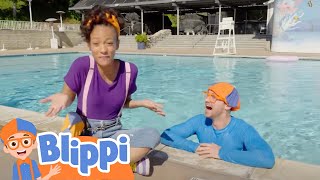 Blippi's Pool Day Fun | Life at Sea | Kids Ocean Learning | Toddler Show