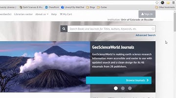 How to use GeoScienceWorld