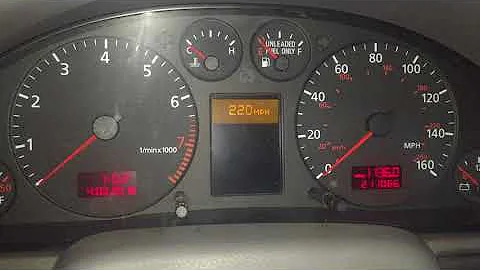 Adjust second speed warning Audi A4 S4 RS4 B5