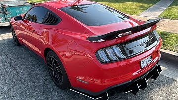 Street aero rear diffuser install on a 2020 mustang