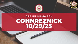 Beta Alpha Psi: Nu Sigma Chapter Fall Semester 2025 Meeting IX - CohnReznick