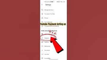Youtube Playback Setting on #shorts#short #youtube #settings #tutorial#smartphone #tips #tech