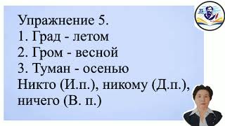Русский язык и литература.6 класс.Тема урока:Любимое время года.Отрицательные местоимения