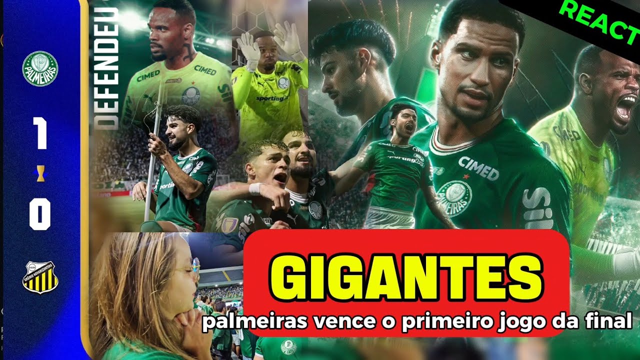 [REACT DA TORCIDA] PALMEIRAS VENCE O PRIMEIRO JOGO DA FINAL! PALMEIRAS X NOVORIZONTINO