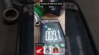 Honda CB 500f ano 2023 boia medidor de combustível testada na sos bombas